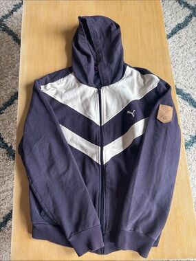 Puma Navy Full-Zip Hoodie - Size XL